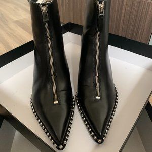 Alexander Wang Eri Studded boots kitten heel black